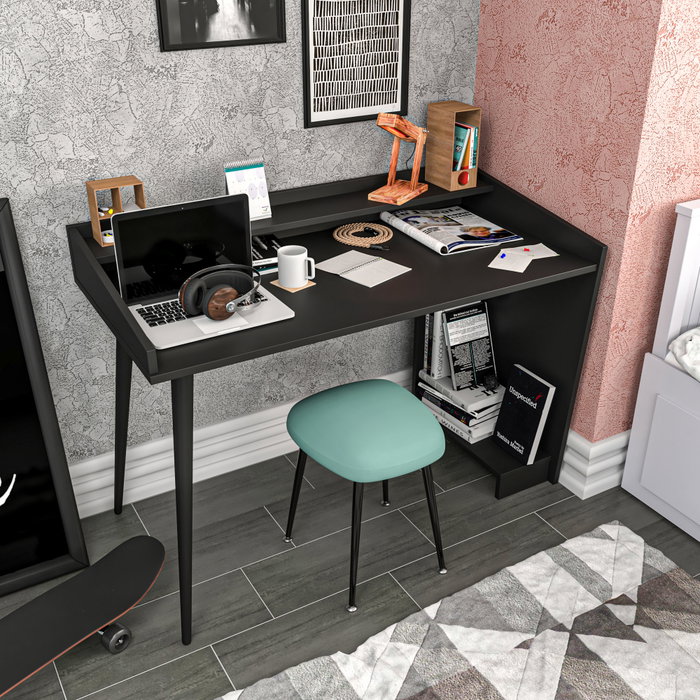 Hanah Home Vanessa - Mesa de estudio negra
